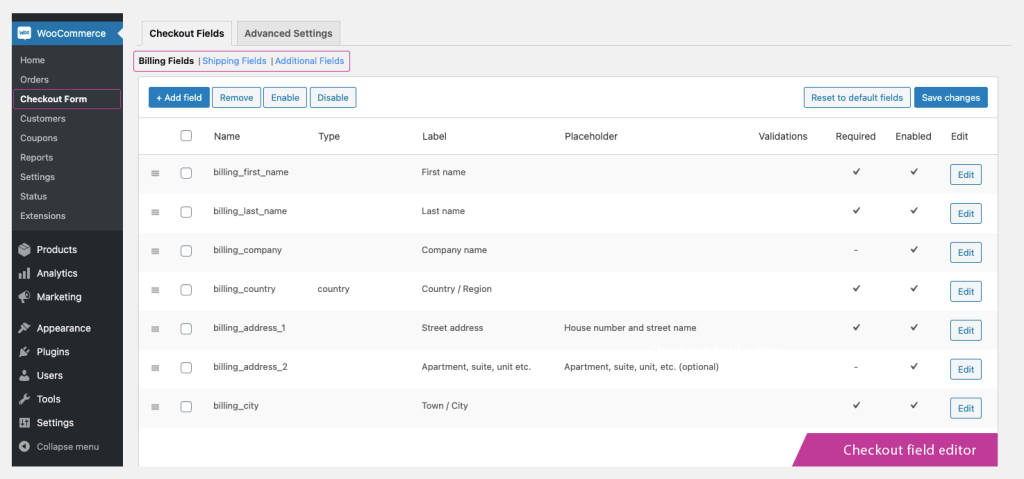 Acrescentar campos no Checkout do WooCommerce