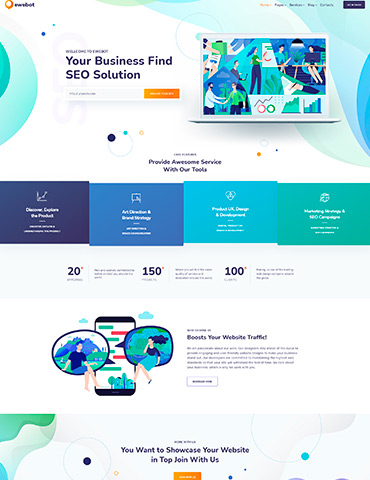 Tema para landing page Elementor - Modelo 05