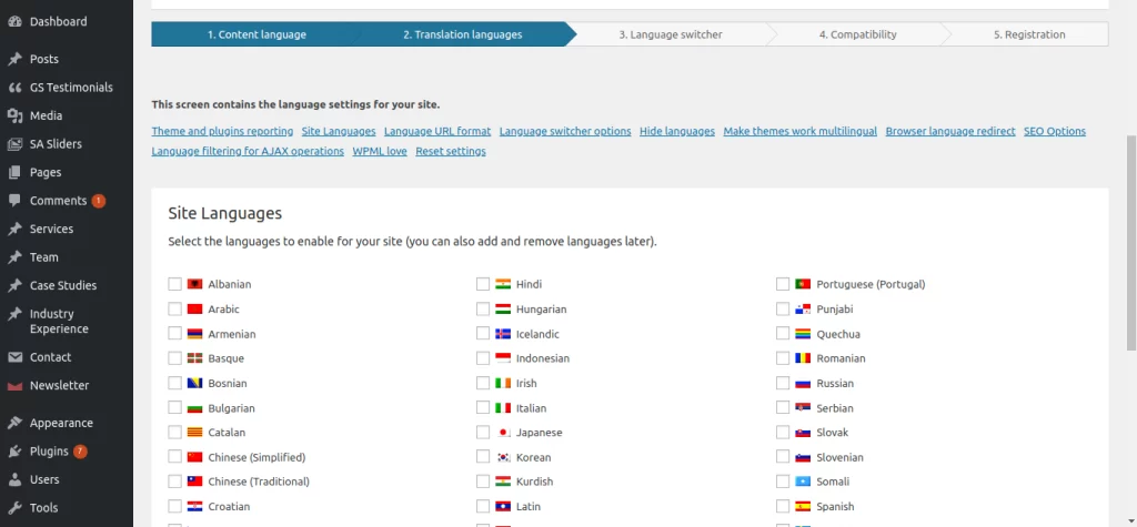 plugin para traduzir sites em vários idiomas