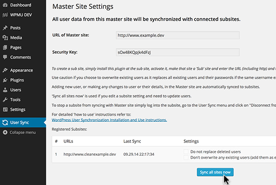 Sincronizar usuários entre vários sites no WordPress