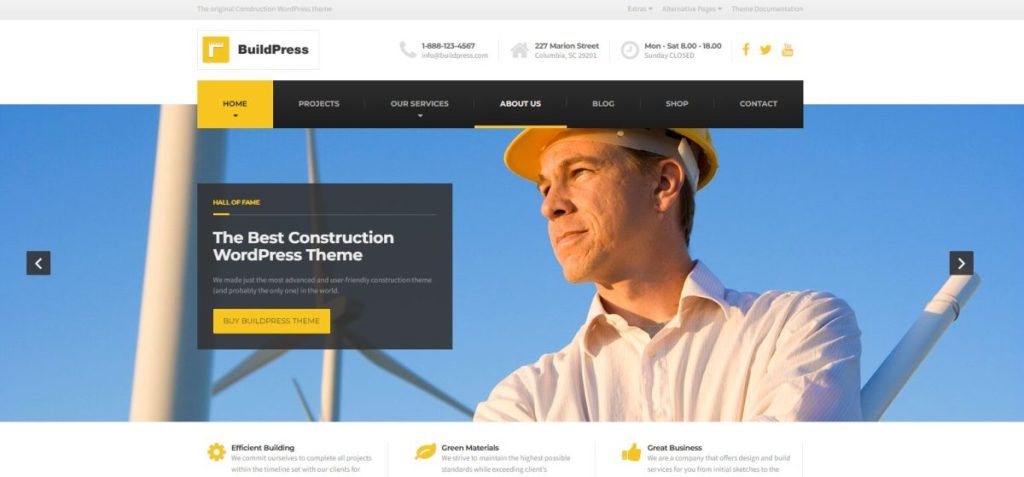 Tema WordPress para Empresa de Engenharia e Construção