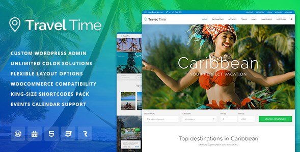 Tema para Hotel, Pousada, Turismo para WordPress